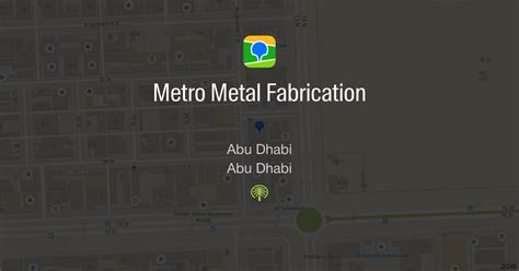 metro metal fabrication abu dhabi|Metro Metal Fabrication .